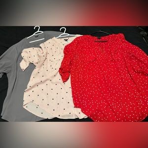 Lot of 3 Torrid Blouses size 3